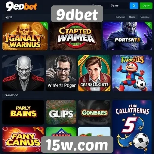 Análise da variedade de jogos disponíveis no 9dbet